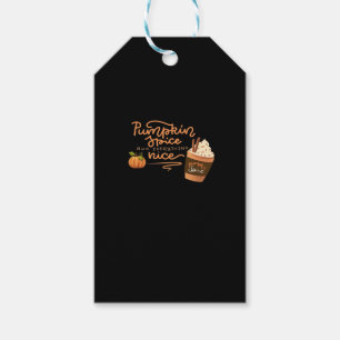 Étiquettes-cadeau Épices citrouilles Et Tout Beau Automne Art Avec P