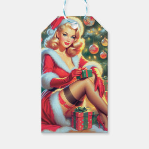 Étiquettes-cadeau Épingle de Noël Vintage