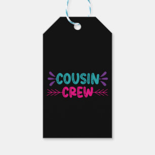 Étiquettes-cadeau Équipe de Cute Cousin