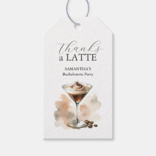 Étiquettes-cadeau Espresso Martini Thématique Favoriser Tags