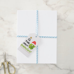 Étiquettes-cadeau Est-Ce Que C'Est Assez Jolly, Grinch De Noël