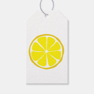 Étiquettes-cadeau Été Citrus Lemon Tags cadeaux