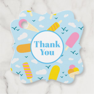Étiquettes Cadeau Été Crème glacée - Tags favoris