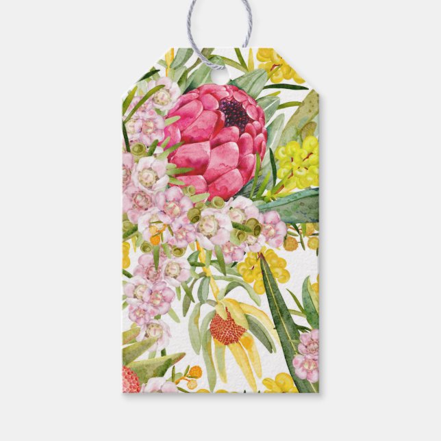 Étiquettes-cadeau Été tropical australien (Devant)