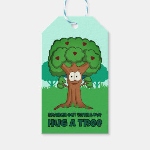 Étiquettes-cadeau Étendez Votre Amour, Enlacez Un Arbre