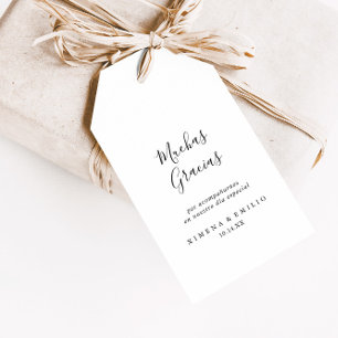 Étiquettes-cadeau Etiquetas de Regalos de Boda Minimalista
