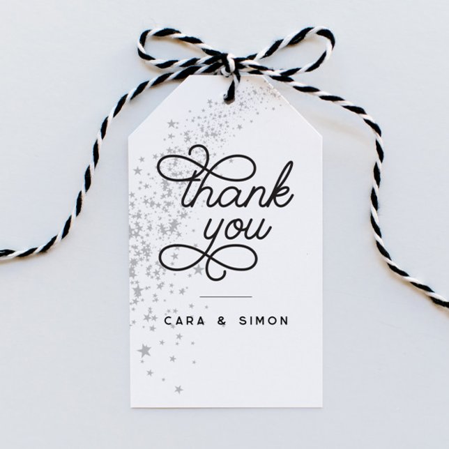 Étiquettes-cadeau Étoiles de tir Fête des mariées ou Mariage en arge (Créateur téléchargé)