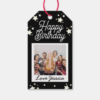 Étiquettes-cadeau Étoiles personnalisées de naissance avec photo per