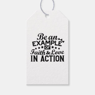 Étiquettes-cadeau Être un exemple de foi et d'amour en action