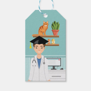 Étiquettes-cadeau Étudiant en Médecine Vétérinaire Docteur Vétérinai