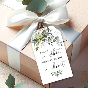 Étiquettes-cadeau Eucalyptus Prenez une Photo Nous Nous Marions