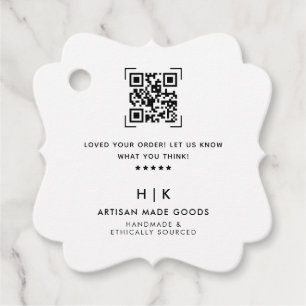 Étiquettes Cadeau Évaluation de l'analyse du code QR États-Unis   Pr