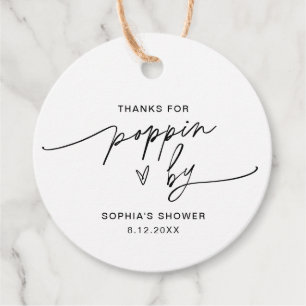 Étiquettes Cadeau EVERLEIGH Popcorn Favoriser Merci pour Poppin By