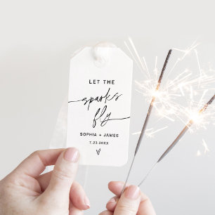 Étiquettes-cadeau EVERLEIGH Sparkler Envoyer, laissez Sparks Fly Car