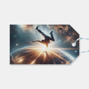 Étiquettes-cadeau Explosion de rupture galactique dans l'espace prof