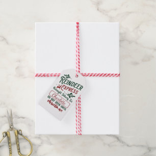 Étiquettes-cadeau Express de rennes pour un Noël joyeux !