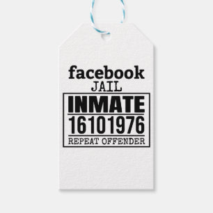 Étiquettes-cadeau Facebook Prisonnier récidiviste