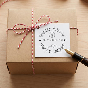 Étiquettes Cadeau Fait maison avec amour Merci pour votre commande