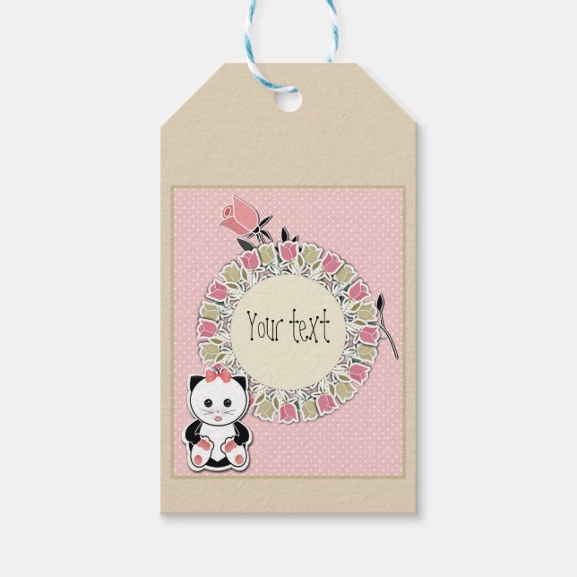 Étiquettes-cadeau Fait pour vous, votre texte (Devant)