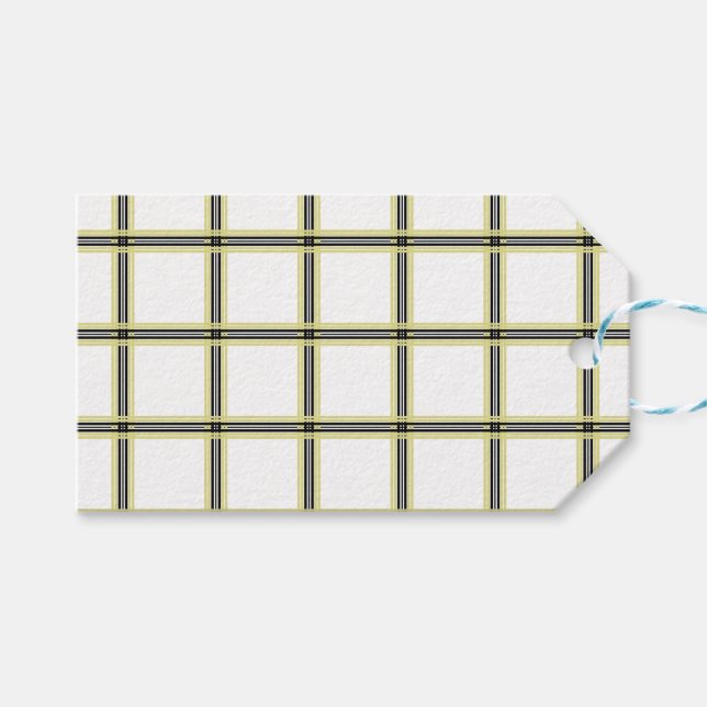 Étiquettes-cadeau Faites votre propre Tartan (Devant (Horizontal))