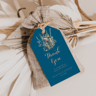 Étiquettes-cadeau Fall Meadow Wild Floral Mariage Merci