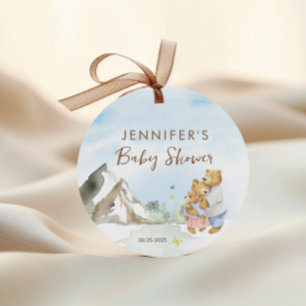 Étiquettes Cadeau Famille d'ours aquarelle de Blue Mountain adorable