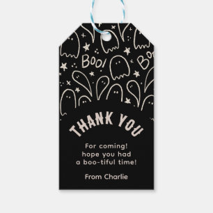Étiquettes-cadeau Fantasmes noirs Cute Merci