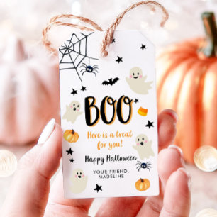 Étiquettes-cadeau Fantôme Boo Joyeux Halloween Cadeau pour vous Anni