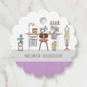 Étiquettes Cadeau Fashion Designer Ou Sestress Business