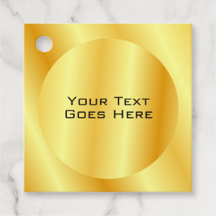 Étiquettes Cadeau Faux Gold personnalisé Regarder en métal Ajouter u