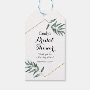 Étiquettes-cadeau Faveur à la mode de Fête de la mariée de verdur
