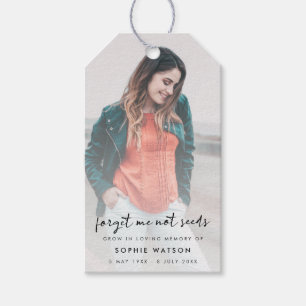 Étiquettes-cadeau Faveur funéraire Mémorial Oubliez-moi pas les se
