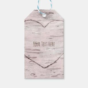 Étiquettes-cadeau Favor de mariage rustique en forme d'arbre de boul