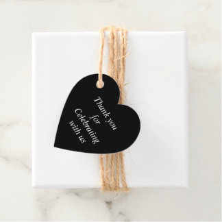 Étiquettes Cadeau Favoriser Tags Merci pour Célébrer avec nous