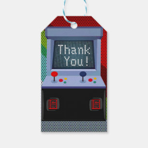 Étiquettes-cadeau Favour de fête d'anniversaire de jeu vidéo de sall