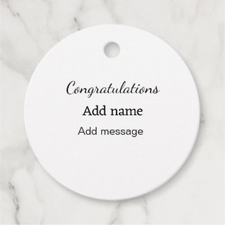 Étiquettes Cadeau Félicitations ajouter un message de nom simple dip