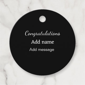 Étiquettes Cadeau Félicitations ajouter un message de nom simple dip