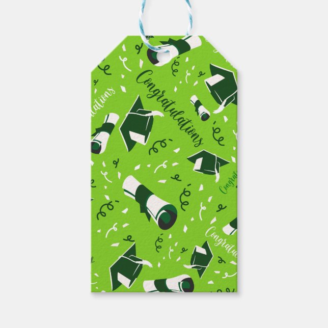 Étiquettes-cadeau Félicitations d'obtention de diplôme (Devant)