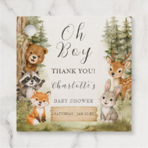 Félicitations Garçon Aquarelle Rustique Baby Showe