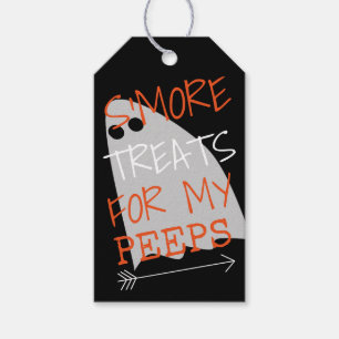 Étiquettes-cadeau Festins de Halloween S'More pour mes piaulements