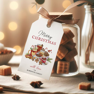 Étiquettes-cadeau Festive Joyeux Noël Fêtes Thé de fête Cadeau Ta