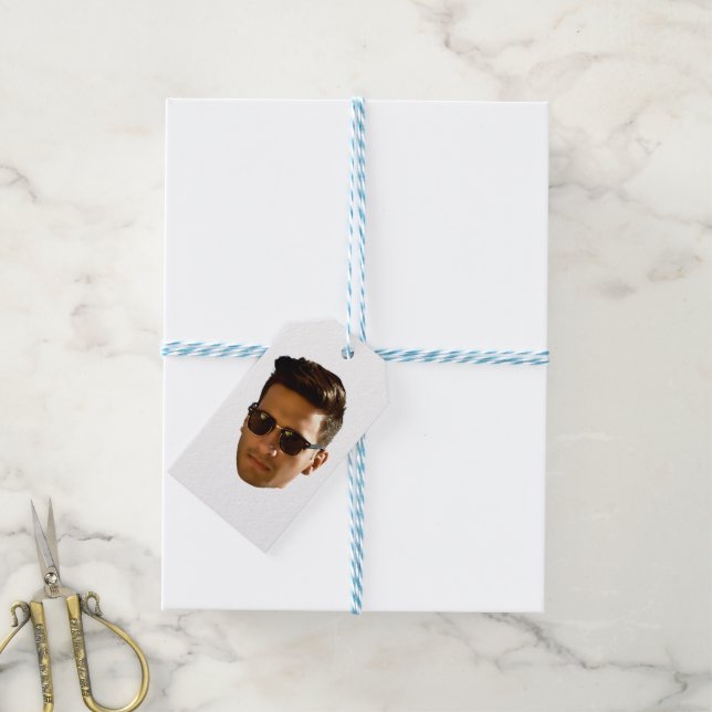 Étiquettes-cadeau Fête Bachelorette Coupe-Visage Personnalisée Anniv (Avec de laficelle)
