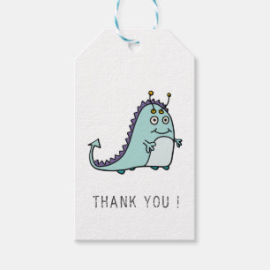 Étiquettes-cadeau Fête d'anniversaire 1ère année de garçon monstre