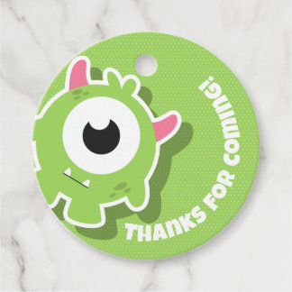 Étiquettes Cadeau Fête d'anniversaire de Monster
