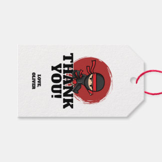 Étiquettes-cadeau Fête d'anniversaire de ninja