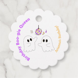 Étiquettes Cadeau Fête d'anniversaire d'Halloween   Éffrayant Dancef
