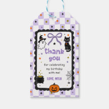Fête d'anniversaire Halloween à carreaux violets