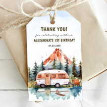 Fête d'anniversaire rustique de Camping Mountain