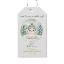 Fête de bébé Lapin de la forêt hivernale pour garç