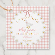 Fête de Bébé Rose Fou à Motif Gingham Cottagecore